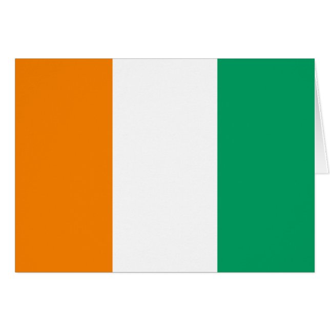 Drapeau de la Côte d'Ivoire - La Côte d'Ivoire de (Devant horizontal)