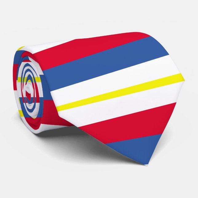 Drapeau de la Cravate de Mecklembourg-Poméranie oc (Roulé)