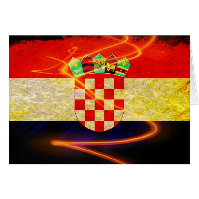 Drapeau de la Croatie (Devant horizontal)