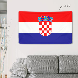 Drapeau de la Croatie Bannière