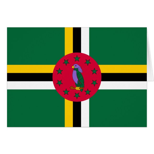 Drapeau de la Dominique (Devant horizontal)