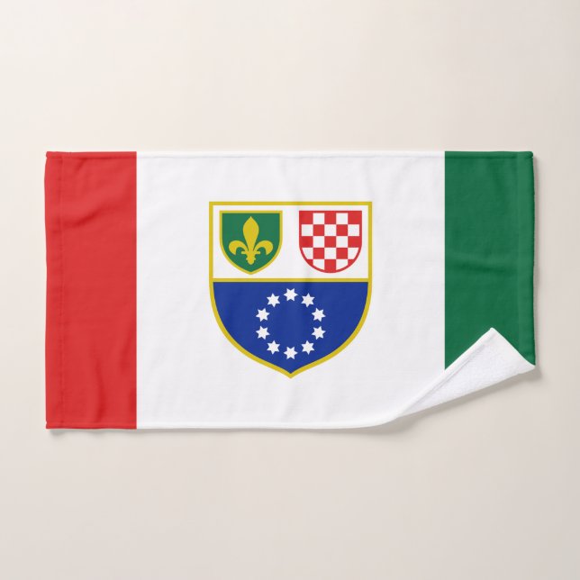 Drapeau de la Fédération de Bosnie (Serviette à main)