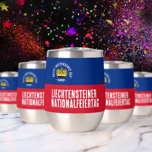Drapeau de la fête nationale du Liechtenstein