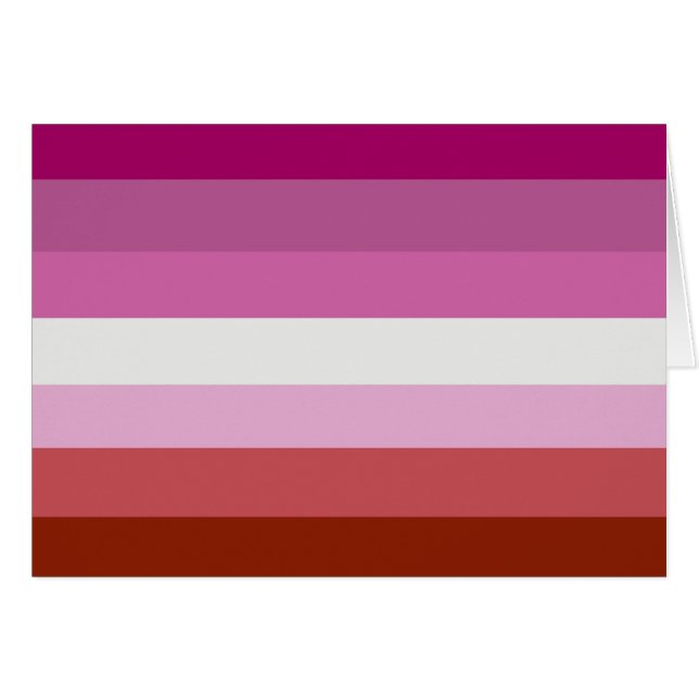 Drapeau de la fierté lesbienne (Devant horizontal)