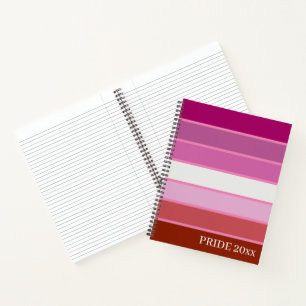 Drapeau de la fierté lesbienne Carnet / couverture