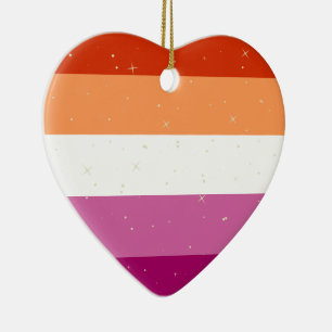 Drapeau de la fierté lesbienne Décoration de Noël