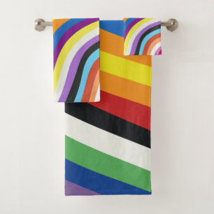 Drapeau de la Fierté Rayures colorées Ensemble de 