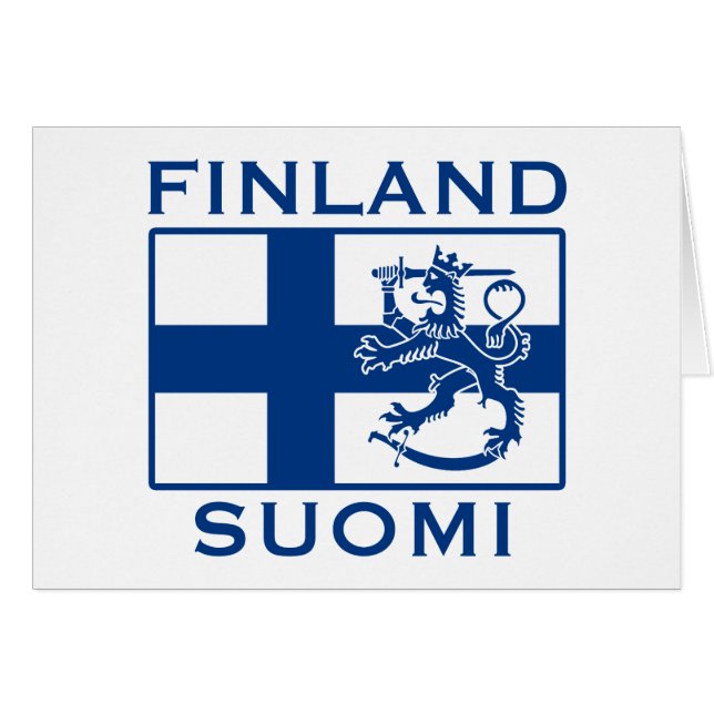 Drapeau de la Finlande (Devant horizontal)
