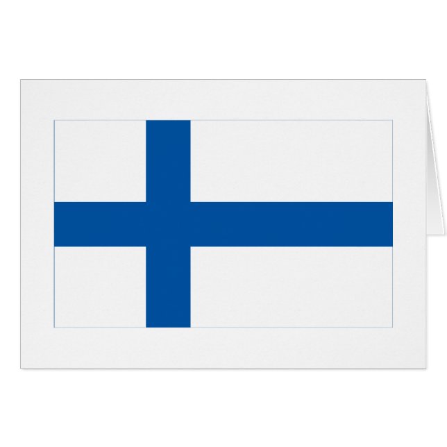 Drapeau de la Finlande (Devant horizontal)