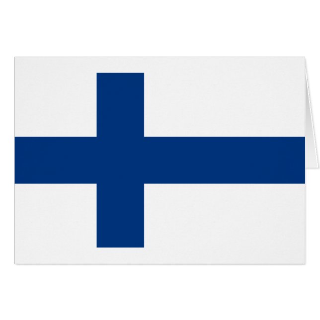 Drapeau de la Finlande (Devant horizontal)