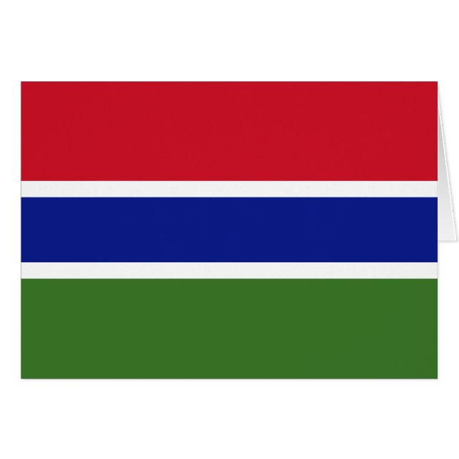 Drapeau de la Gambie (Devant horizontal)