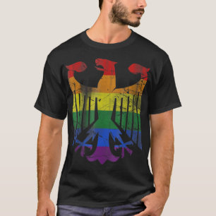 Drapeau de la gay gay allemande T-shirt Gay Lesbia