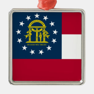 Drapeau de la Géorgie (États-Unis) Ornement en cér