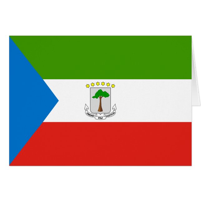 Drapeau de la Guinée équatoriale (Devant horizontal)