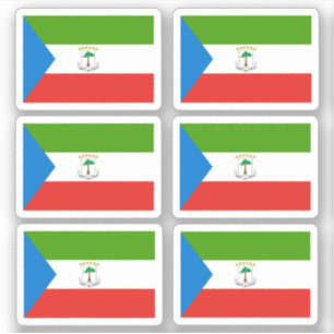 Drapeau de la Guinée équatoriale - autocollant de 