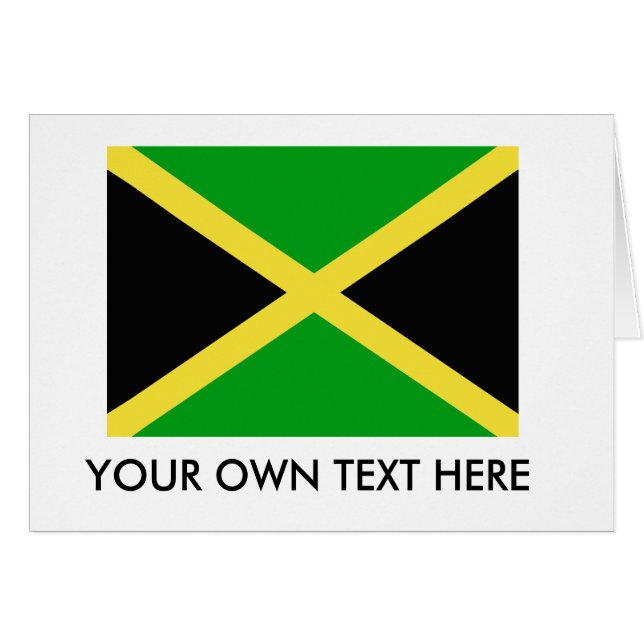 Drapeau de la Jamaïque (Devant horizontal)
