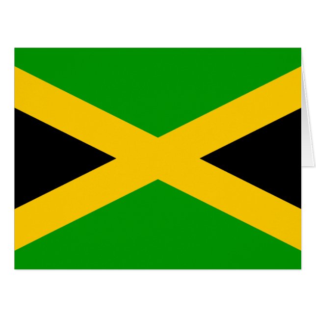 Drapeau de la Jamaïque (Devant horizontal)