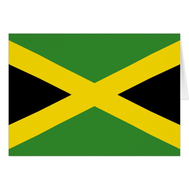 Drapeau de la Jamaïque (Devant horizontal)