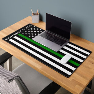 Drapeau de la ligne verte fine (États-Unis)