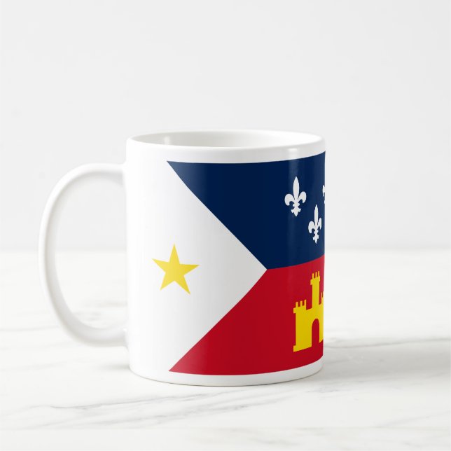 Drapeau de la Mug de café Acadiana (Gauche)