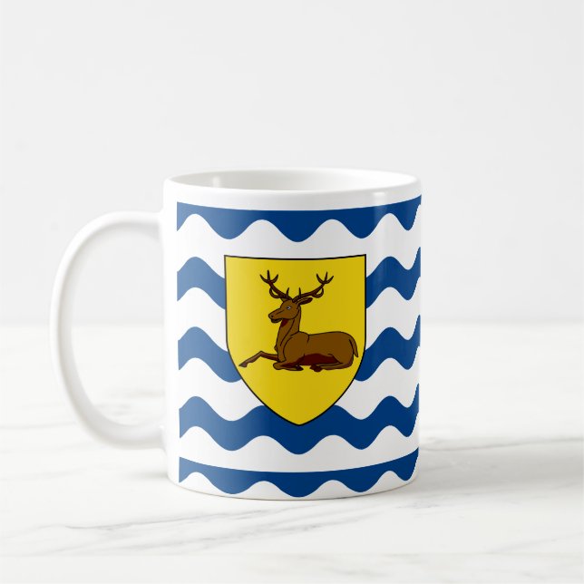 Drapeau de la Mug de café Hertfordshire (Gauche)