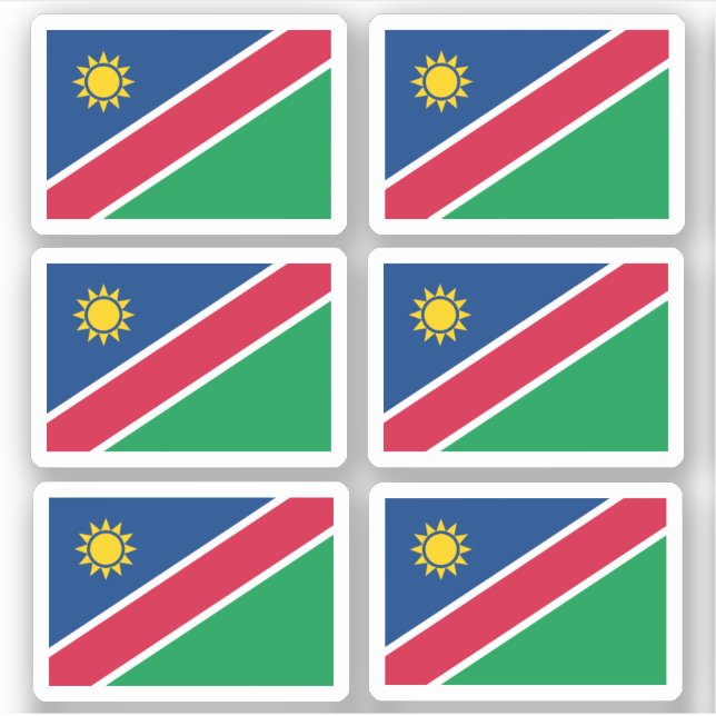 Drapeau de la Namibie - une collection Sticker (Devant)