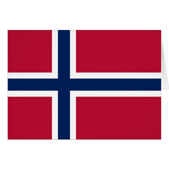 Drapeau de la Norvège (Devant horizontal)