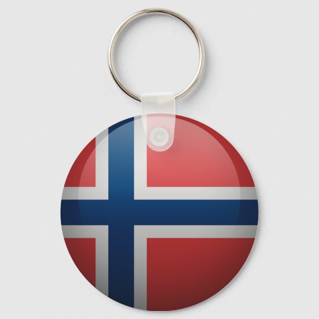 Drapeau de la Norvège Keychain (Front)