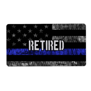 Drapeau de la police retraitée en détresse