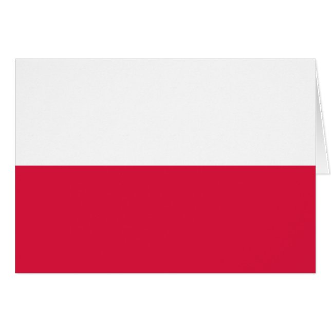 Drapeau de la Pologne (Devant horizontal)