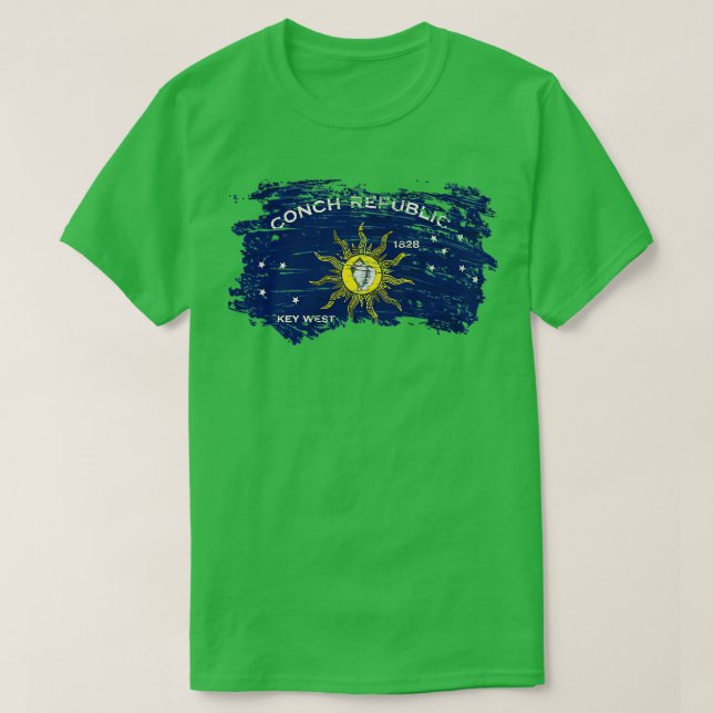 Drapeau de la République de conque TShirt 1 (Design devant)