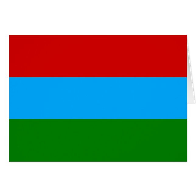 Drapeau de la République de Karelia (Devant horizontal)