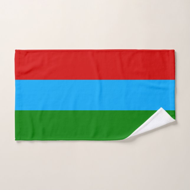 Drapeau de la République de Karelia (Serviette à main)