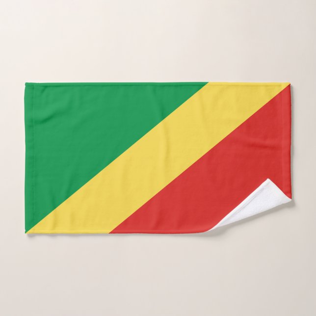 Drapeau de la République du Congo (Serviette à main)