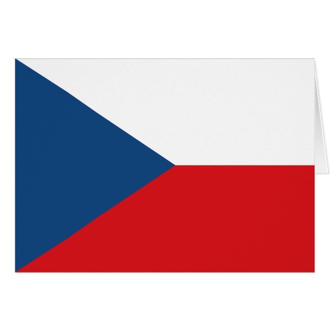 Drapeau de la République tchèque (Devant horizontal)