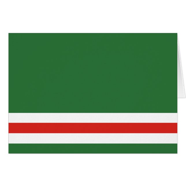 Drapeau de la République tchétchène d'Ichkeria (Devant horizontal)
