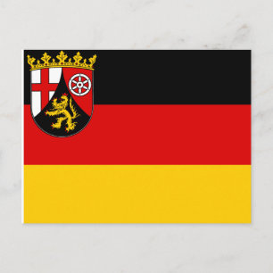 Drapeau de la Rhénanie-Palatinat carte postale