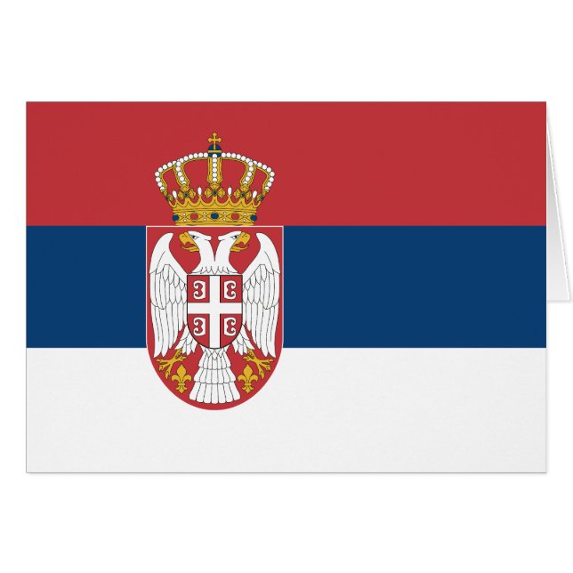 Drapeau de la Serbie (Devant horizontal)