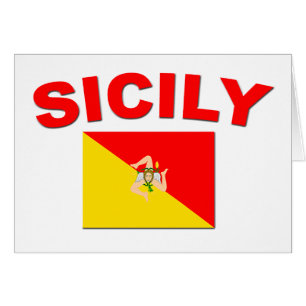 Drapeau de la Sicile - carte