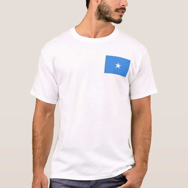 Drapeau de la Somalie et T-shirt de carte (Devant)