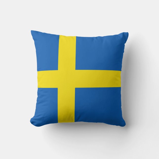 Drapeau de la Suède x Coussin du drapeau (Recto)