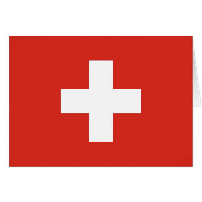 Drapeau de la Suisse (Devant horizontal)