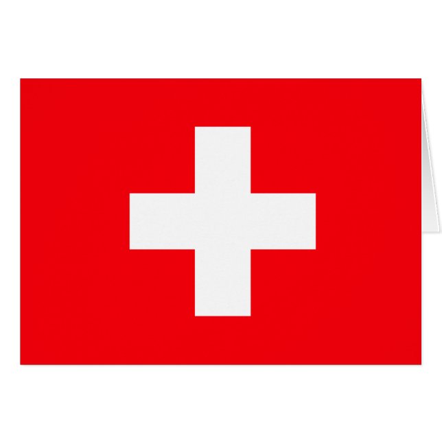 Drapeau de la Suisse (Devant horizontal)
