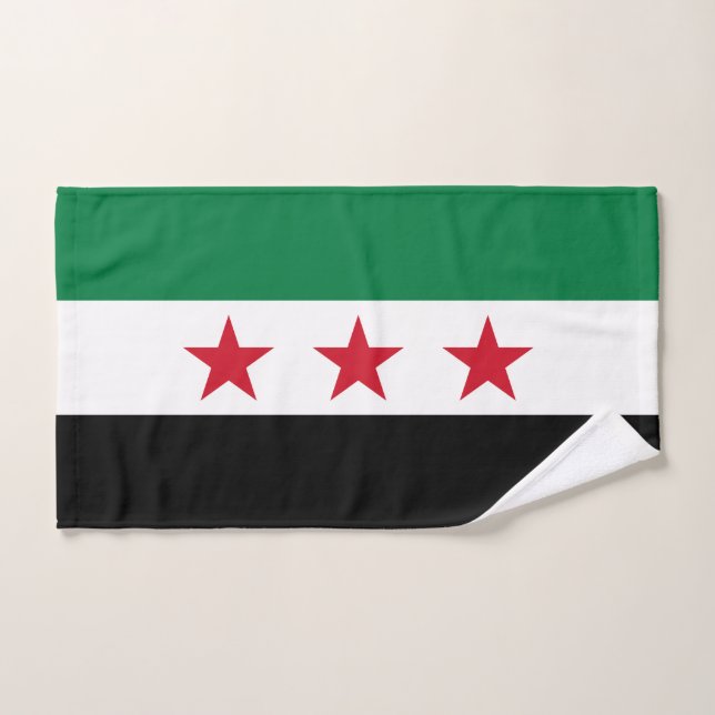 Drapeau de la Syrie (Serviette à main)