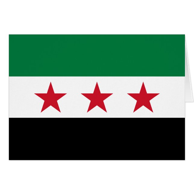 Drapeau de la Syrie (Devant horizontal)
