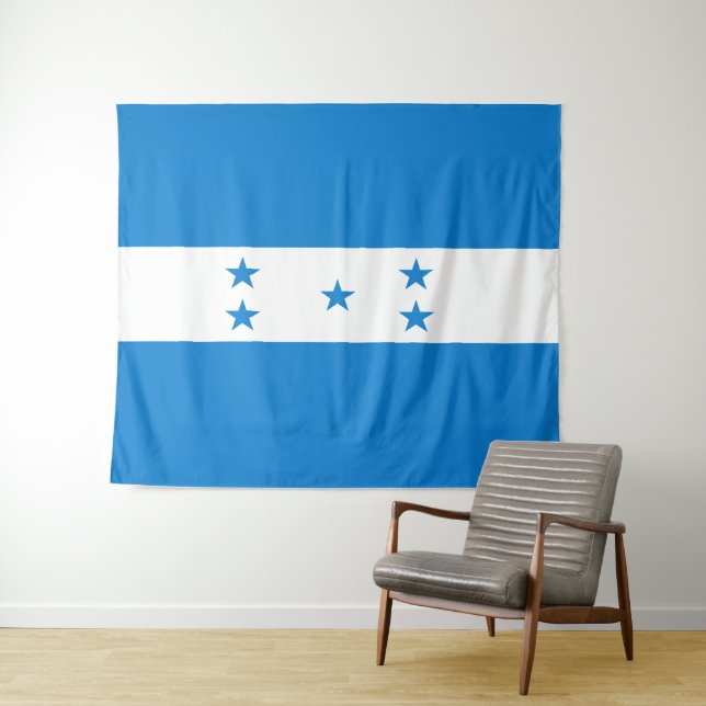 Drapeau de la Tapisserie du Honduras (En situation (horizontale))