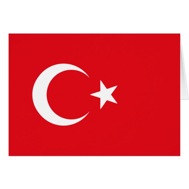 drapeau de la turquie (Devant horizontal)
