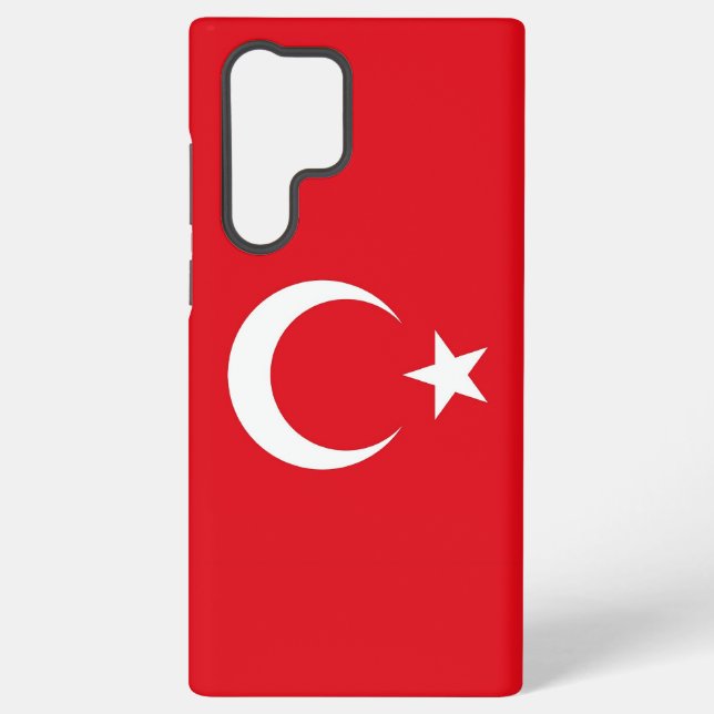 Drapeau de la Turquie Coque Samsung Galaxy S22 (Verso)