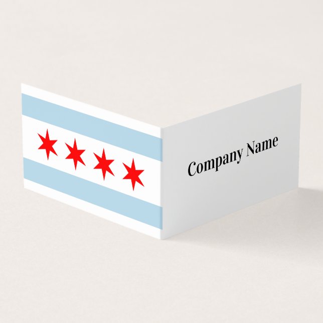 Drapeau de la ville de Chicago Modèle de carte de  (Extérieur)