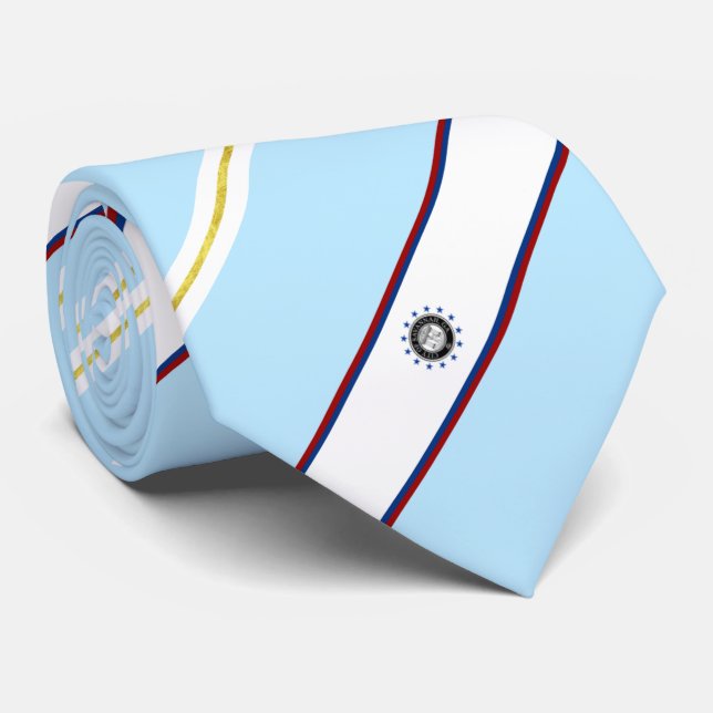 Drapeau de la ville de Savannah (Géorgie) Cravate (Roulé)